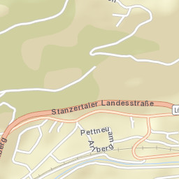 Pettneu Street Map