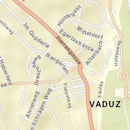 Vaduz Street Map