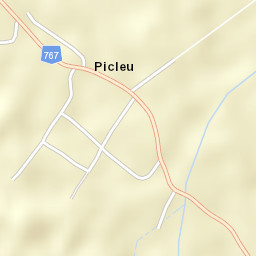 Comuna Brusturi Street Map