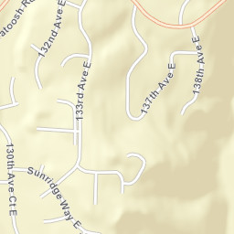 12924-13002 133rd Avenue Court East, South Hill Street Map