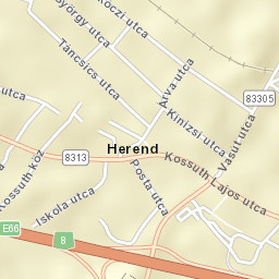 Herend Street Map