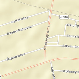 Biharkeresztes Street Map