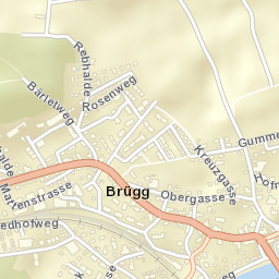 Brügg Street Map