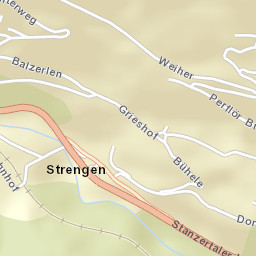 Strengen Street Map