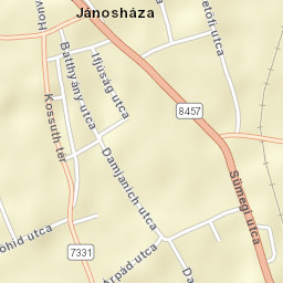 Jánosháza Street Map