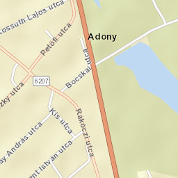 Adony Street Map