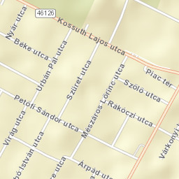 Csemő Street Map