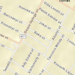 Törtel Street Map