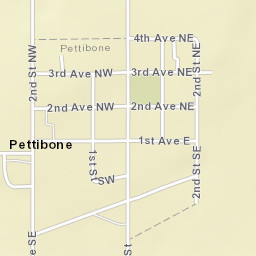 301-307 2nd St NE Pettibone ND Street Map