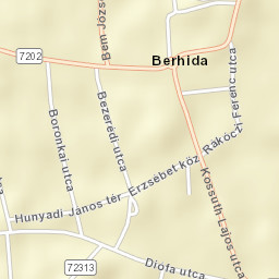 Berhida Street Map