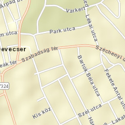Devecser Street Map