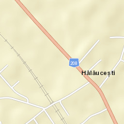Comuna Hălăuceşti Street Map
