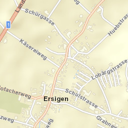 Ersigen Street Map
