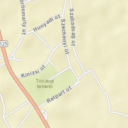 Tószeg Street Map