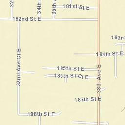 18615-18699 32nd Avenue Court East Street Map