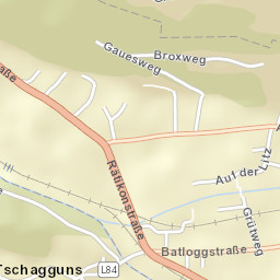 Tschagguns Street Map