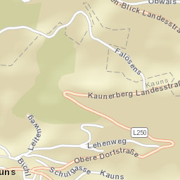 Kauns Street Map