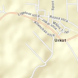 Úrkút Street Map