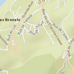 Les Brenets Street Map