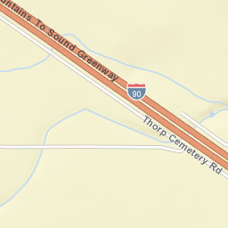 Interstate 90, Thorp, WA 98946, USA Street Map