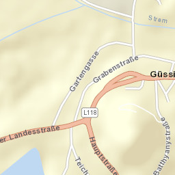 Güssing Street Map