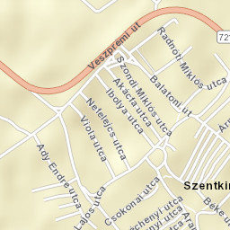 Szentkirályszabadja Street Map