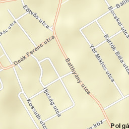 Polgárdi Street Map