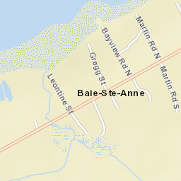 Baie Ste. Anne Street Map