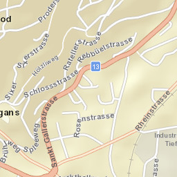 Sargans Street Map