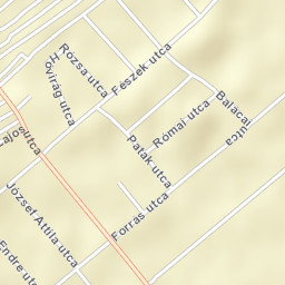 Nemesvámos Street Map