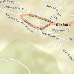 Serfaus Street Map