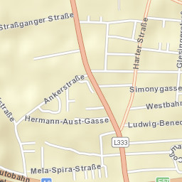 Straßgang Street Map