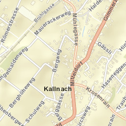 Kallnach Street Map