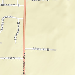 25538-25638 Meridian Avenue East, Graham Street Map