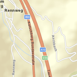 Rennweg am Katschberg Street Map