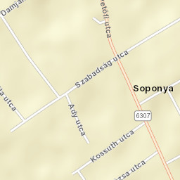 Soponya Street Map