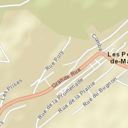Les Ponts-de-Martel Street Map