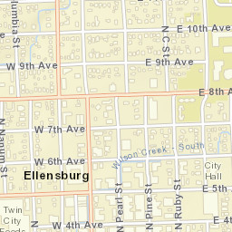 500-504 North Pearl Street, Ellensburg, WA Street Map