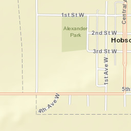 Central Avenue, Hobson, MT 59452, USA Street Map