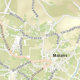 Malans Street Map