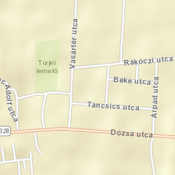Türje Street Map