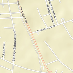 Tiszaföldvár Street Map