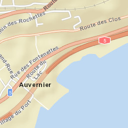 Auvernier Street Map