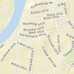 Cibakháza Street Map