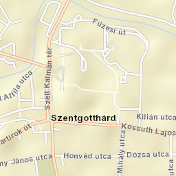 Szentgotthárd Street Map