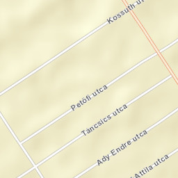 Kisláng Street Map