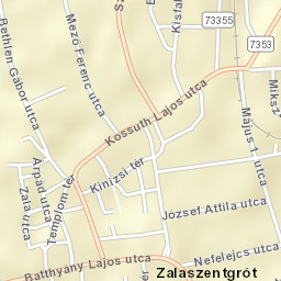 Zalaszentgrót Street Map