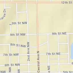 301-345 5th Street Northeast, Valley City Street Map