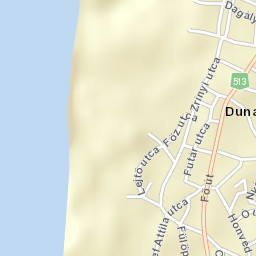 Dunavecse Street Map