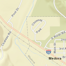 East River Road, Little Missouri National Grassland Street Map